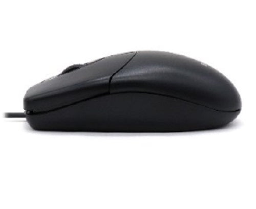 Mouse BROBOTIX 497202 Óptico, Alámbrico, USB, Negro