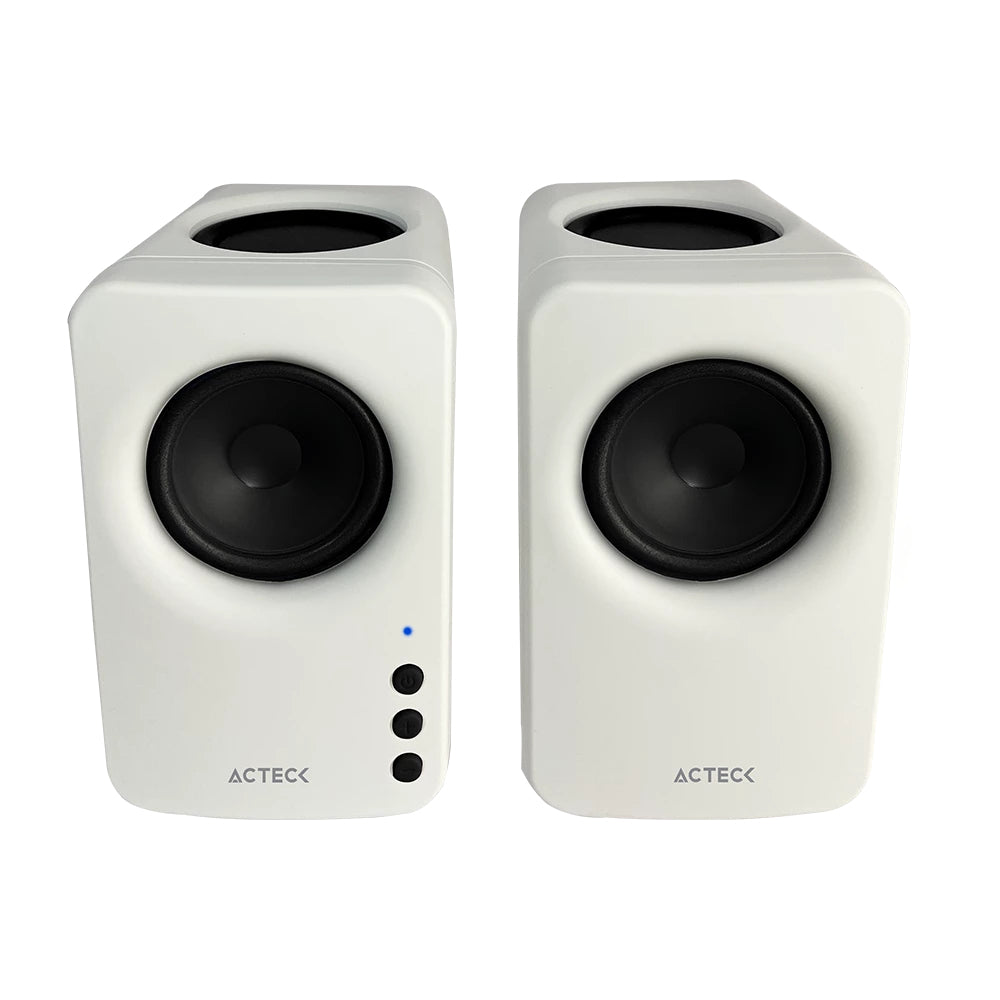 Bocinas ACTECK BS475, Bluetooth/Auxiliar, Blanco