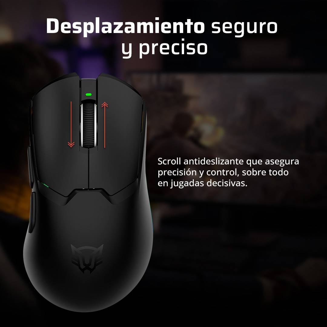Mouse Gamer Balam Rush DRIFT PRO MG7, Inalámbrico, USB, Negro