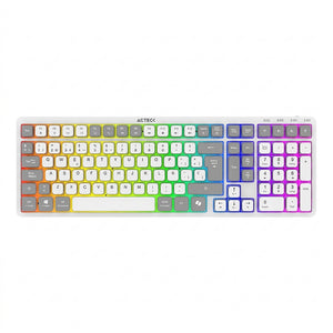Teclado ACTECK TI790, Inalámbrico, Bluetooth, Blanco