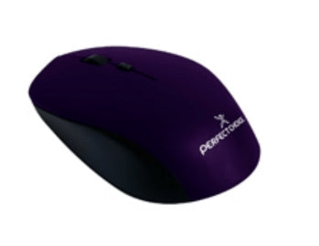 Mouse PERFECT CHOICE PC-045113 Óptico Inalámbrico, 1600 DPI, USB, Violeta