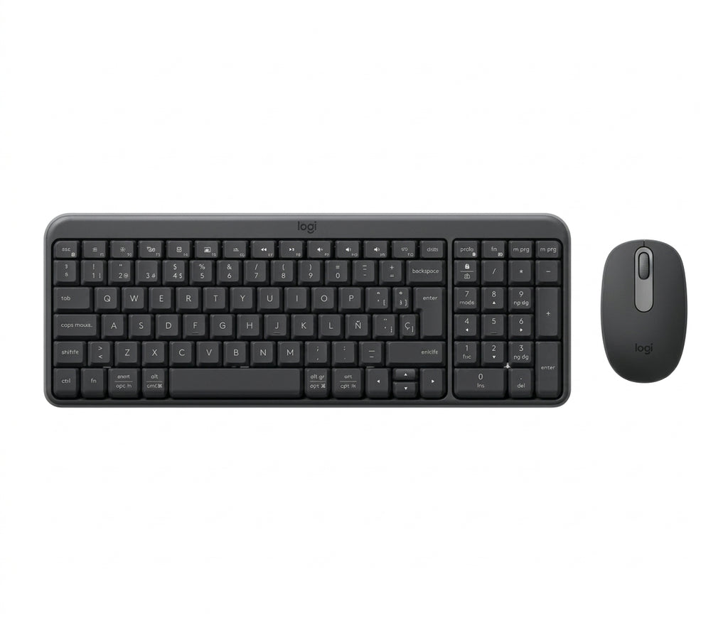 Kit Teclado y Mouse LOGITECH MK250 920-013513 LED, Negro