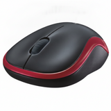 Mouse LOGITECH M185 Óptico, 1000 DPI, Rojo