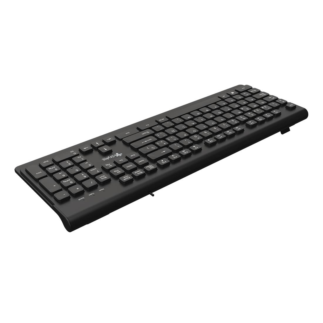 Teclado Stylos STPTEC6B Alámbrico Membrana, USB A, Negro