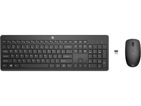 Kit Teclado y Mouse HP HP 235, 440 x 146, Negro