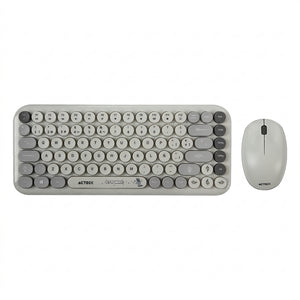 Kit Teclado y Mouse ACTECK MK480 Inalámbrico 2.4GHz, Gris