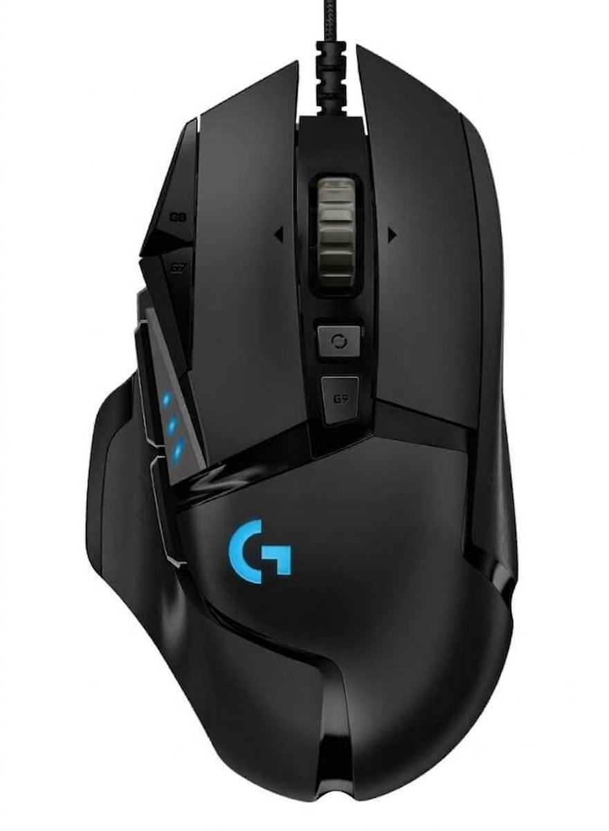 Mouse LOGITECH G502 HERO Óptico, Alámbrico, 16000 DPI, Negro