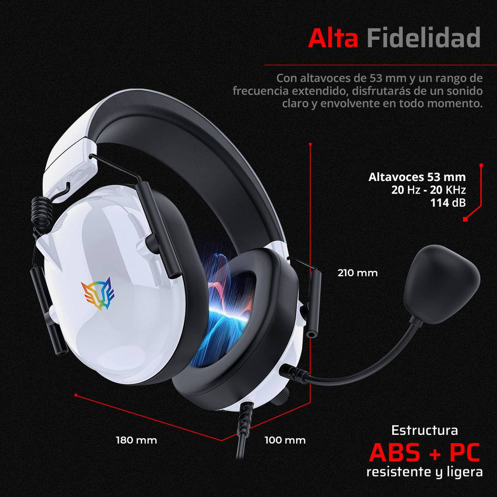 Headset Gamer Balam Rush HA757, Blanco