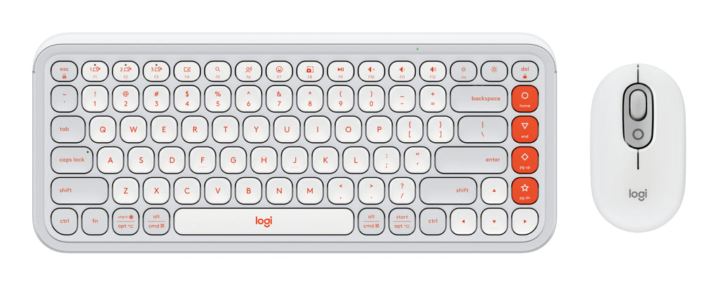 Kit Teclado y Mouse LOGITECH POP, Gris