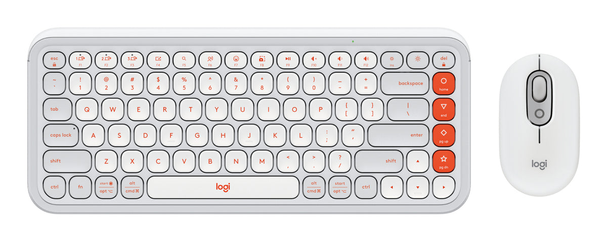 Kit Teclado y Mouse LOGITECH POP, Gris