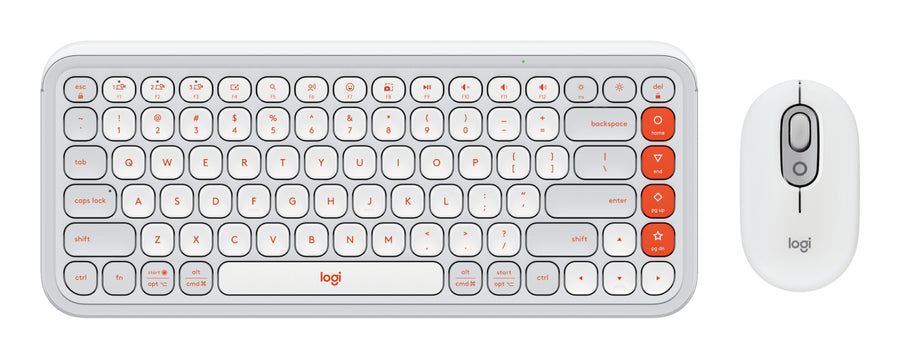 Kit Teclado y Mouse LOGITECH POP, Gris