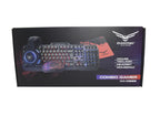 Kit Teclado y Mouse Gamer Naceb Gaming NA-0925, Alámbrico, USB, 2400 DPI