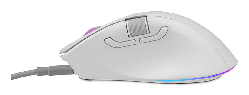 Mouse Inalámbrico GETTTECH GGM-RGBTR-01-WH, Blanco