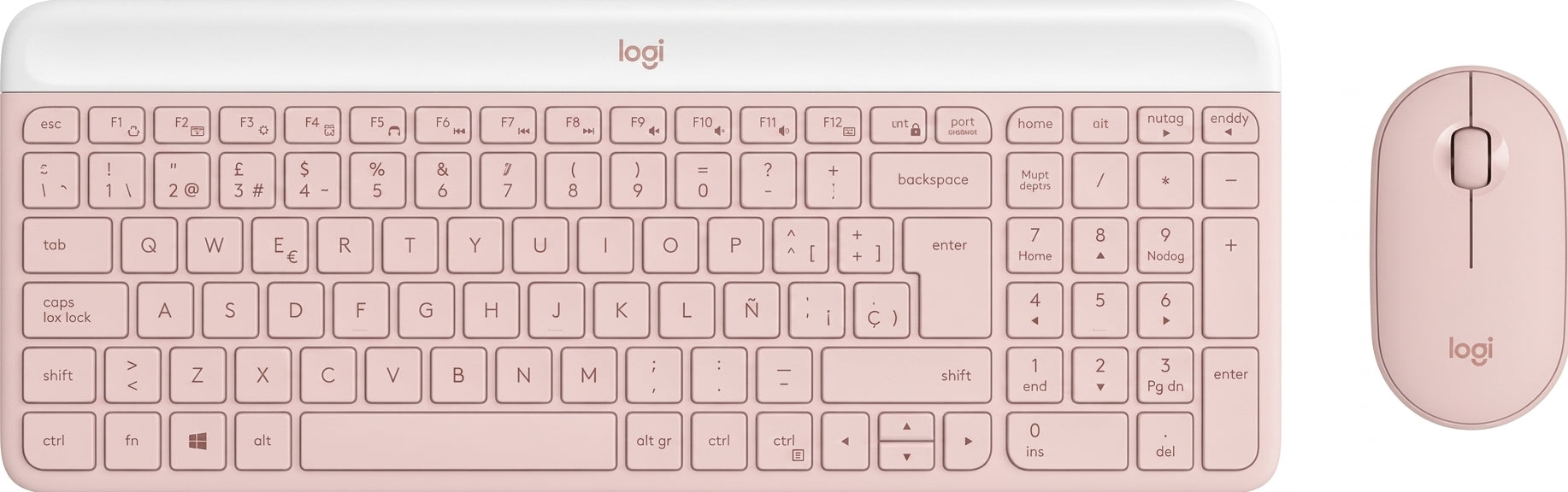 Kit Teclado y Mouse LOGITECH 920-011312, Rosa