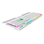 Teclado Gamer Balam Rush GK9791, RGB, Blanco