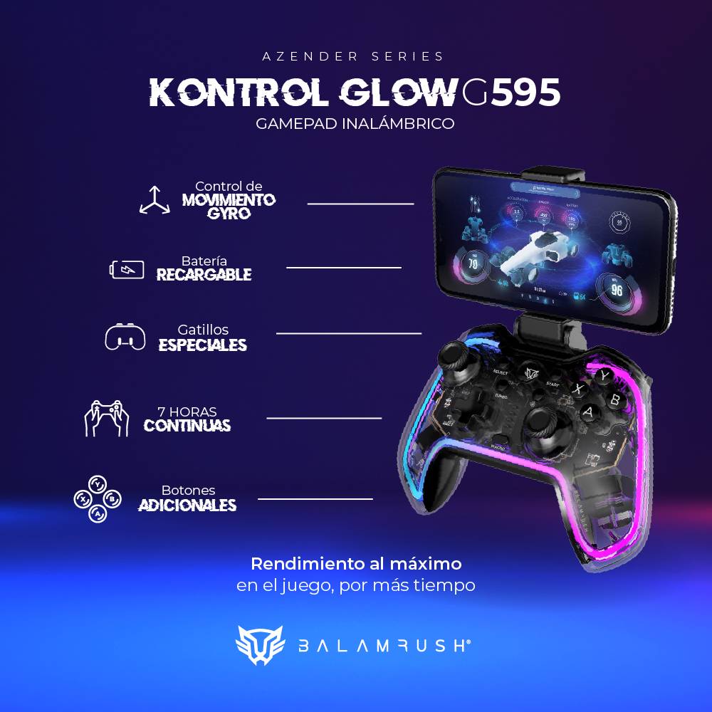 Control Balam Rush G595, Transparente