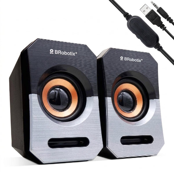 PC Gamer Bocinas BROBOTIX 963913, USB/3.5 mm, Negro - México