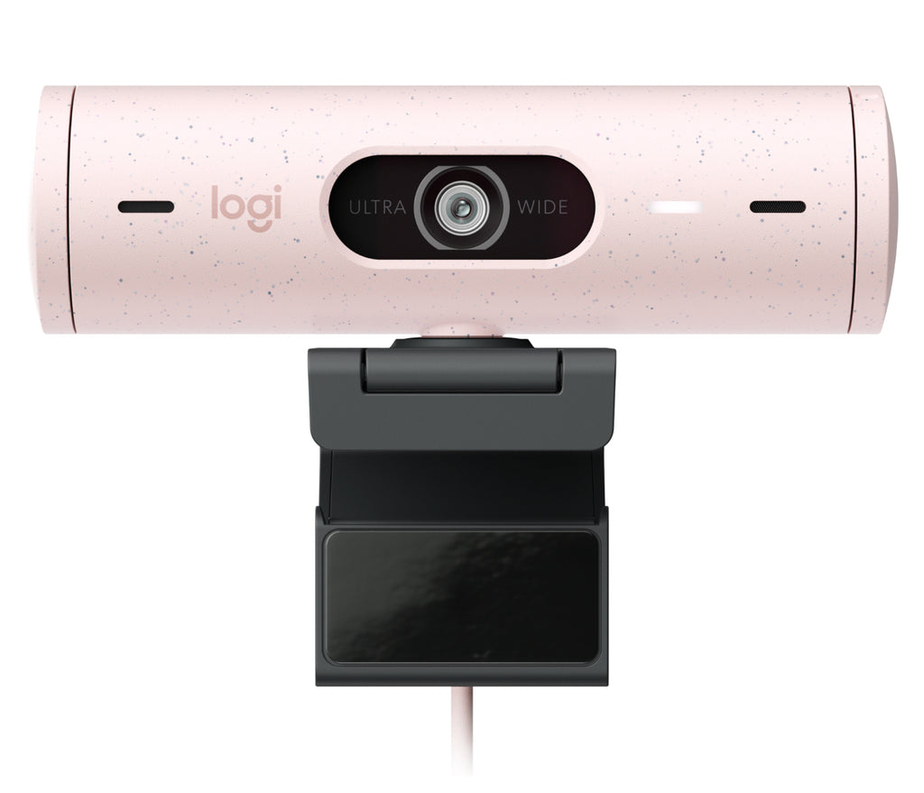 Webcam LOGITECH BRIO 500 LED, Full HD (1920 x 1080), USB-C, Rosa