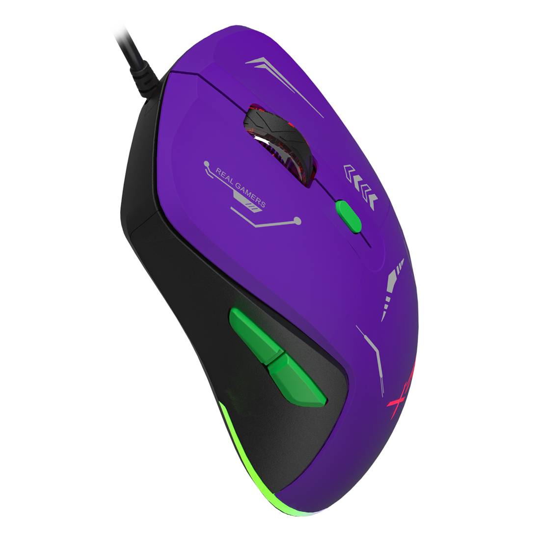 Mouse Gamer Xzeal XZPM1MV, Morado