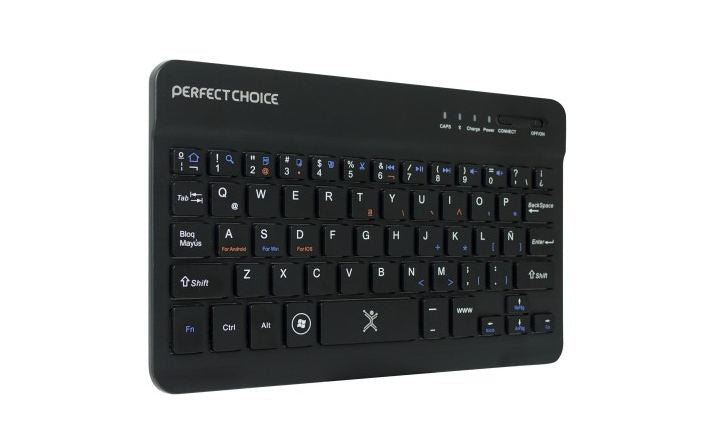 Teclado PERFECT CHOICE PC-200932, Bluetooth, Negro