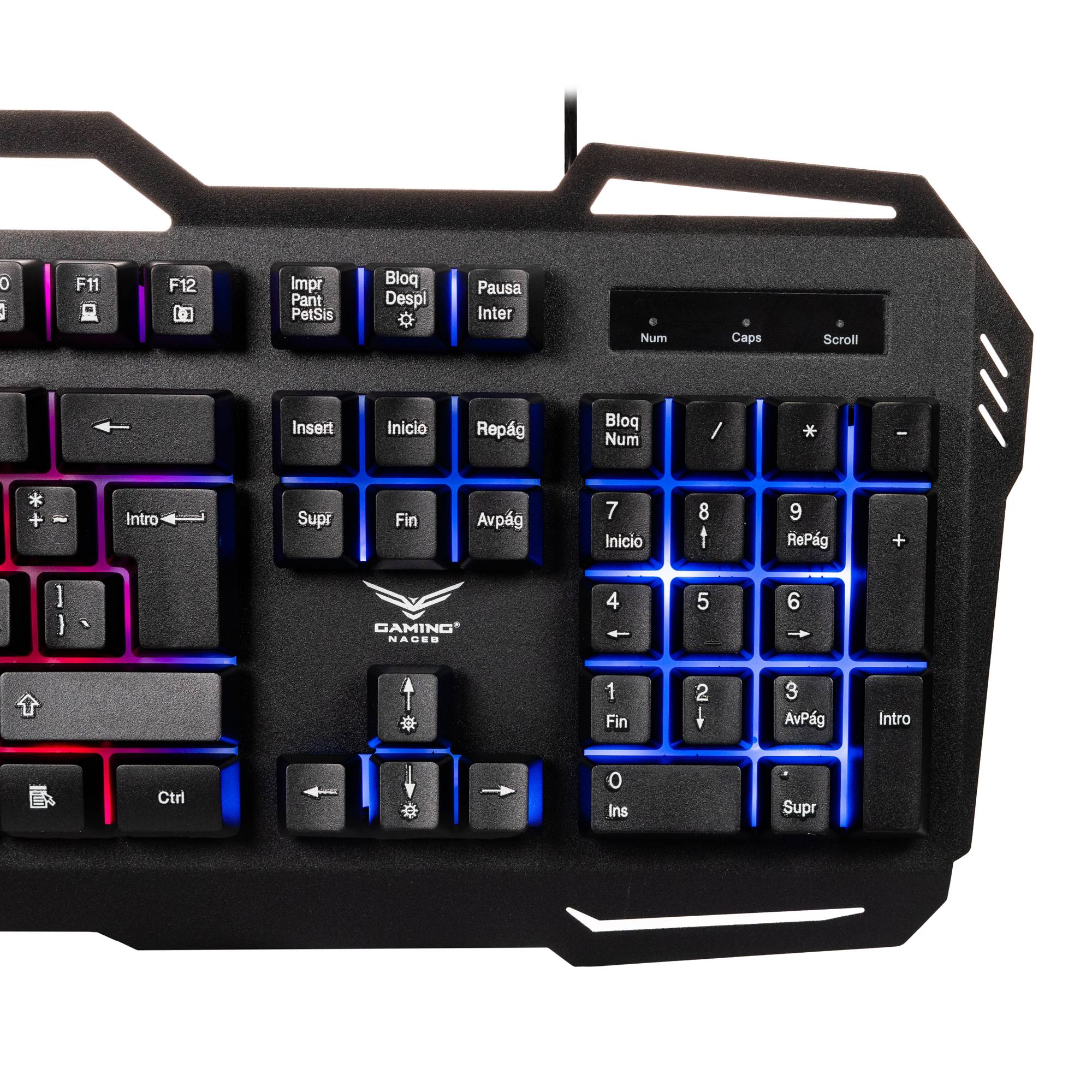 Teclado Gamer Naceb Gaming NA-0967, Negro