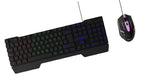 Kit Teclado y Mouse Gamer Naceb Technology Fallen, Negro