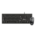 Kit Teclado y Mouse Stylos STPKTM4B, Negro
