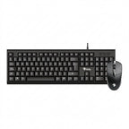 Kit Teclado y Mouse Stylos STPKTM4B, Negro