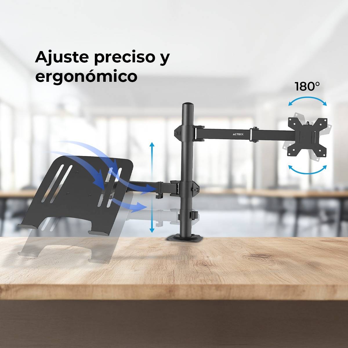 Soporte para Monitor ACTECK ENFORCE ZONE SM525, Negro