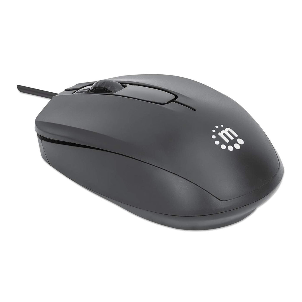 Mouse MANHATTAN 190190, USB-C, Negro