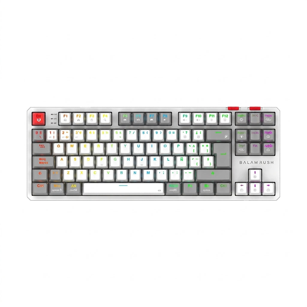 Teclado Gamer Balam Rush GK990, Blanco