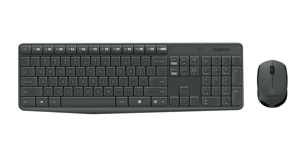 Kit Teclado y Mouse LOGITECH 920-007901, Negro