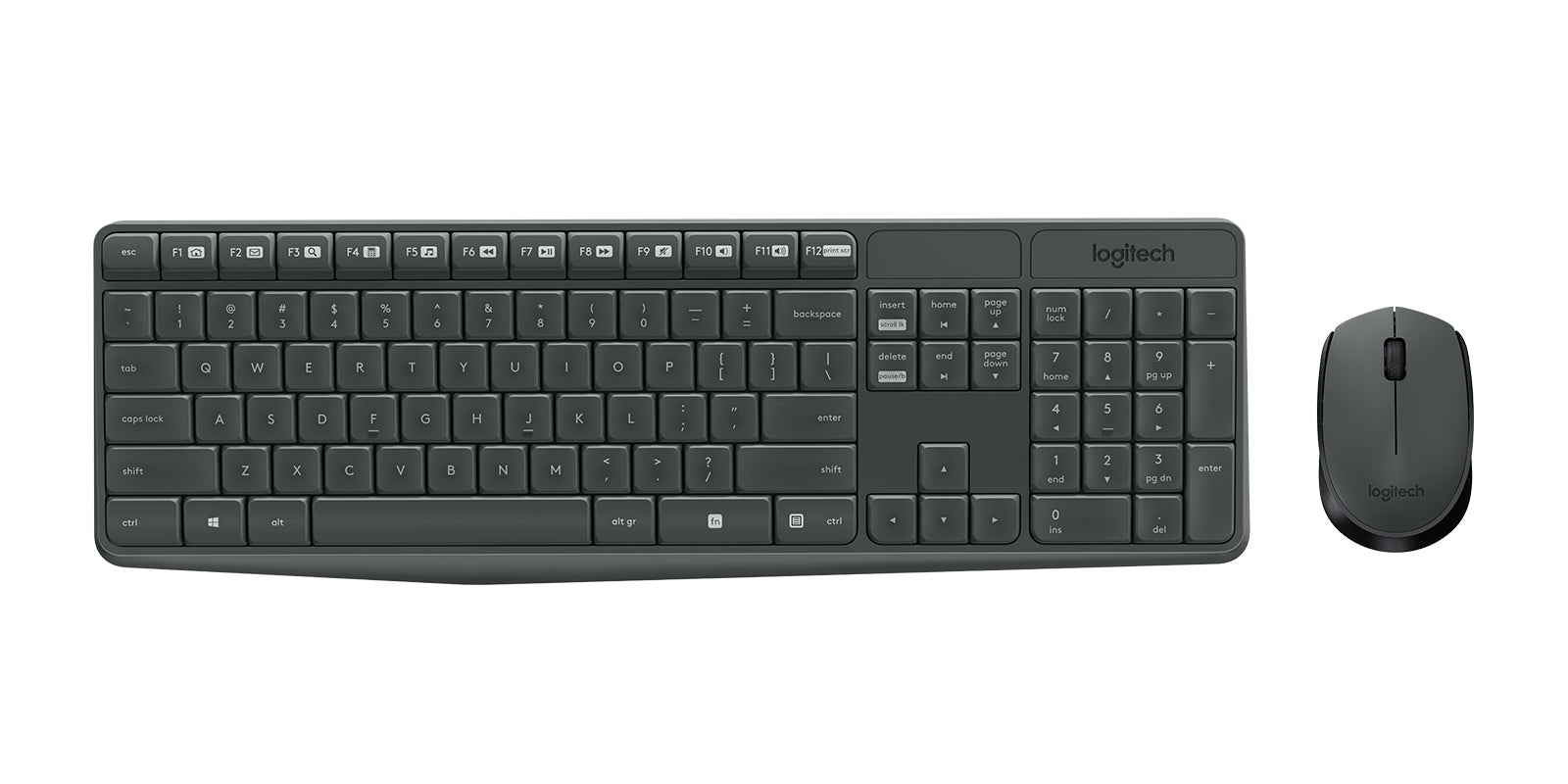 Kit Teclado y Mouse LOGITECH 920-007901, Negro