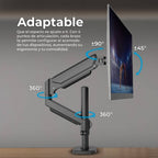 Soporte para Monitor ACTECK ENFORCE MOTION SM718 32", Negro