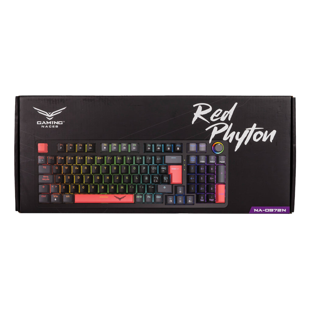 Teclado Gamer Naceb Gaming NA-0972N, RGB