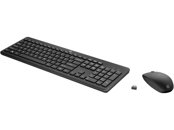 Kit Teclado y Mouse HP HP 235, 440 x 146, Negro