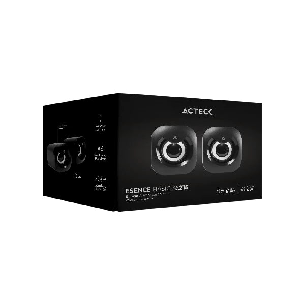 Bocinas ACTECK AS215, 3.5 mm, Negro