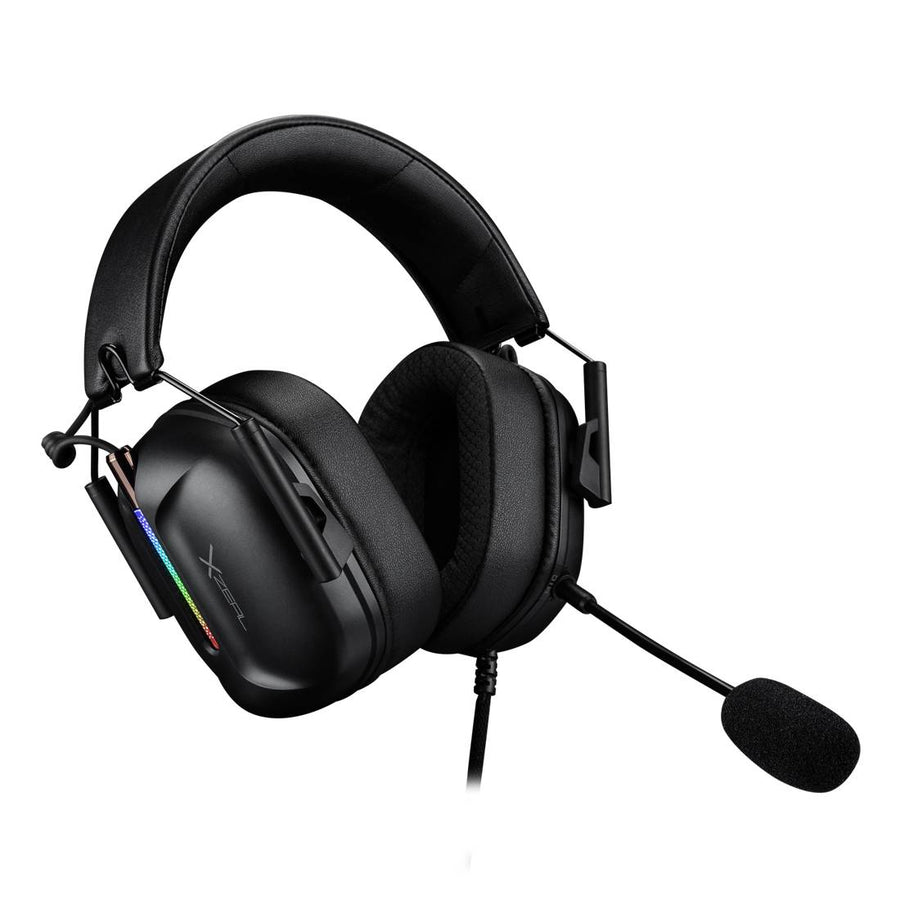 Headset Xzeal XZHSALRGB1B, Negro