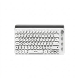 Teclado Acteck AC-934190 Inalambrico RF USB, BT, Blanco