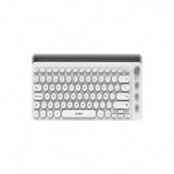 Teclado Acteck AC-934190 Inalambrico RF USB, BT, Blanco