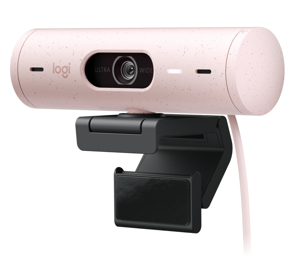 Webcam LOGITECH BRIO 500 LED, Full HD (1920 x 1080), USB-C, Rosa