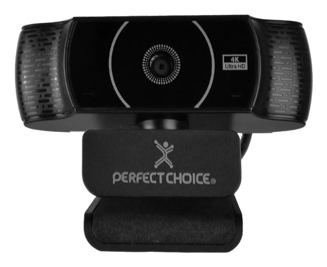Webcam PERFECT CHOICE PC-320524, 4K 8MP, USB, Negro
