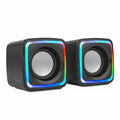 Bocinas GETTTECH GUS-ESRWR-01 LED, Negro