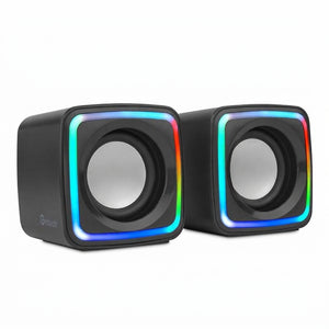 Bocinas GETTTECH GUS-ESRWR-01 LED, Negro