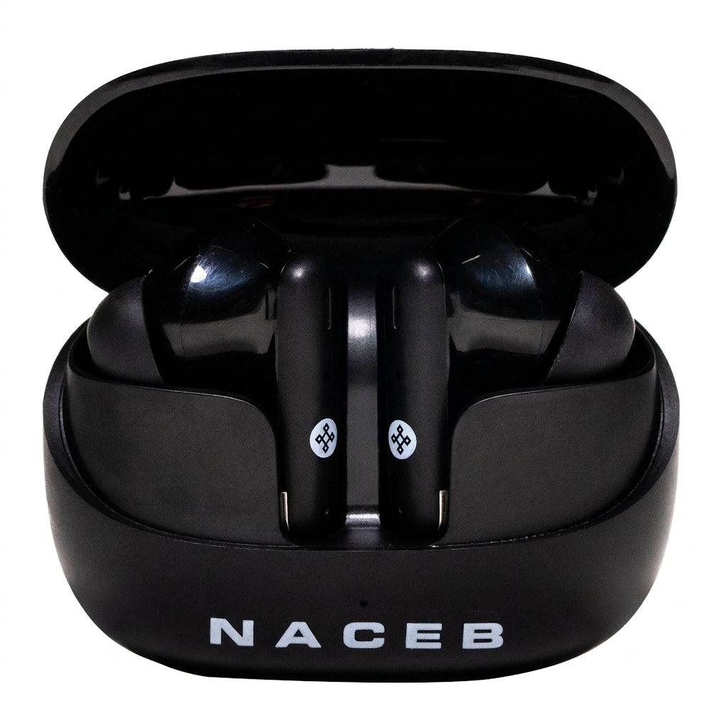 Headset NACEB NA-0322 In-Ears, Bluetooth 5.3, USB Tipo C, Control Tactil, ANS+ENC
