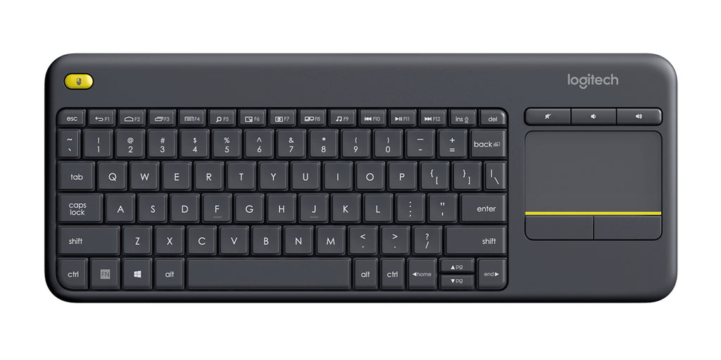 Teclado LOGITECH K400 PLUS, 187 x 144, Negro