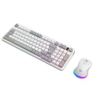 Kit Teclado y Mouse Balam Rush KG525, Blanco