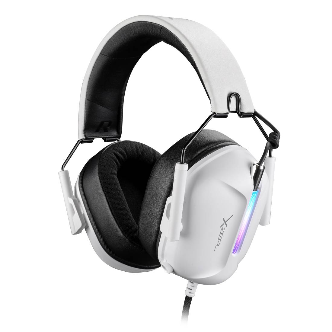 Headset Xzeal XZHSALRGB1W, Blanco