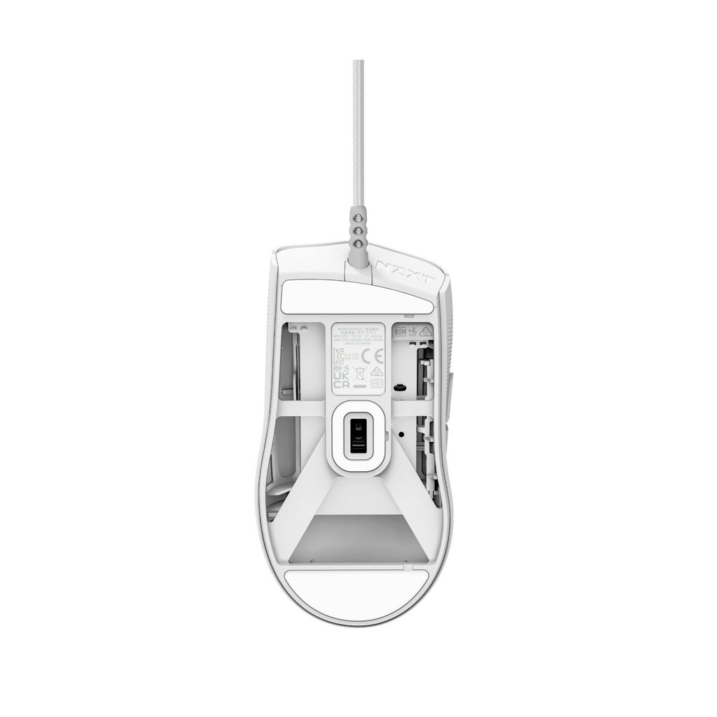 Mouse NZXT MS-001NW-02 Lift 2 Ergo, 26000 DPI, Blanco
