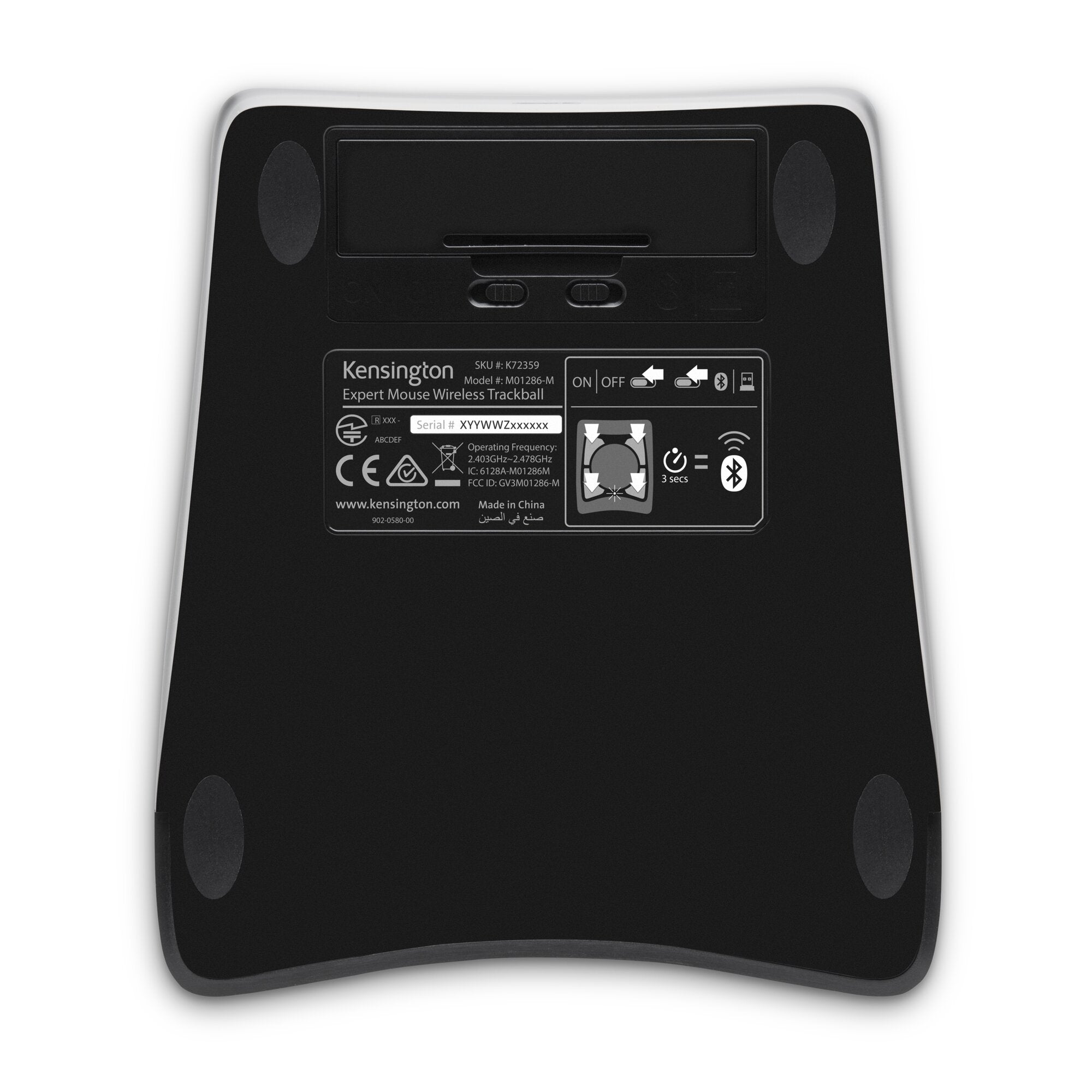 Mouse KENSINGTON K72359WW 15", Bluetooth, Negro
